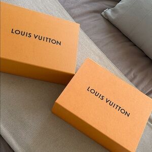 2 Louis Vuitton Signature Orange Boxes
